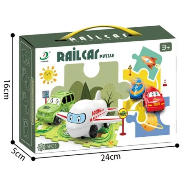 Creative Rail Car Puzzle for Kids