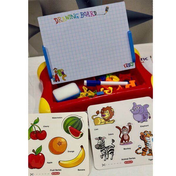 32 PCS Magnetic 2 In 1 Colorful Drawing Learning Case For Kids