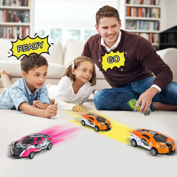 5 pcs Toys Action Kids Alloy Car Pull Back Car Ejection Jumping New Style Crash Racing Jumping Cars Box